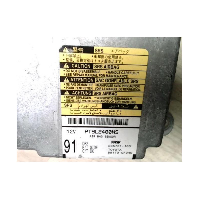 Boitier air bag TOYOTA COROLLA VERSO 2 PHASE 1 d’occasion
