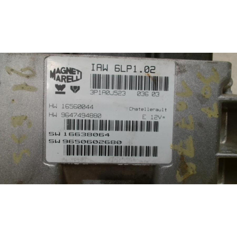 Calculateur moteur PEUGEOT 307 PHASE 1 d’occasion