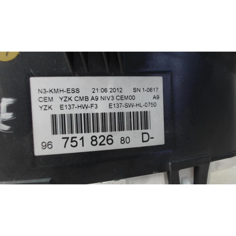 Compteur PEUGEOT 208 1 PHASE 1 d’occasion