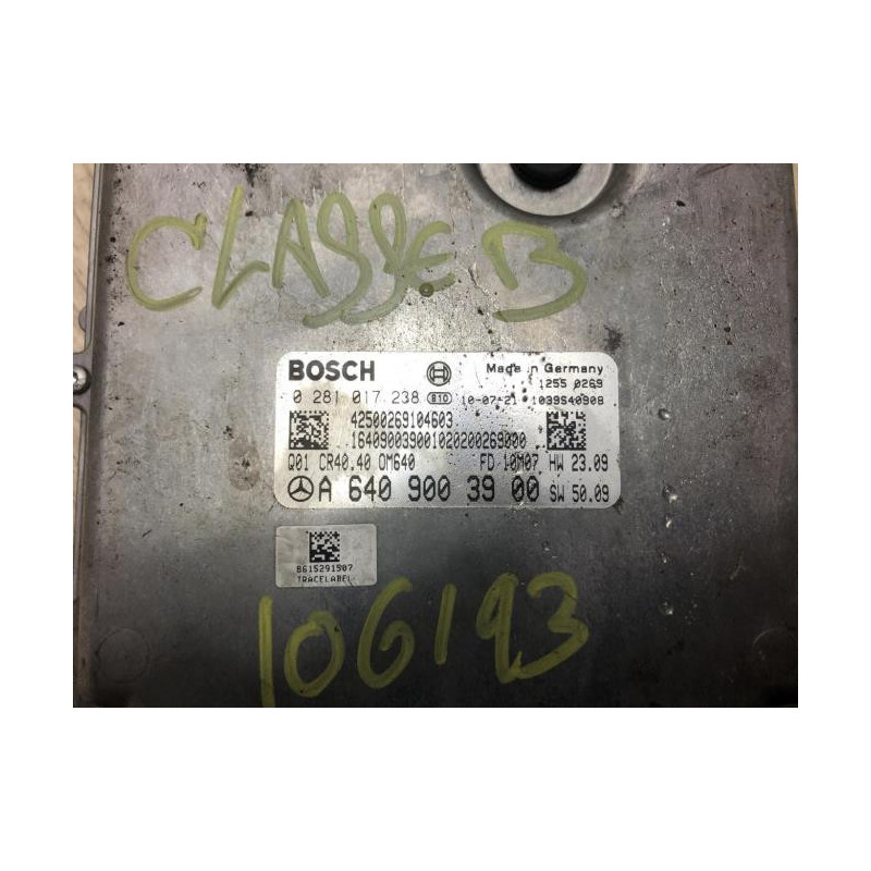 Calculateur moteur MERCEDES CLASSE B 245 PHASE 2 d’occasion