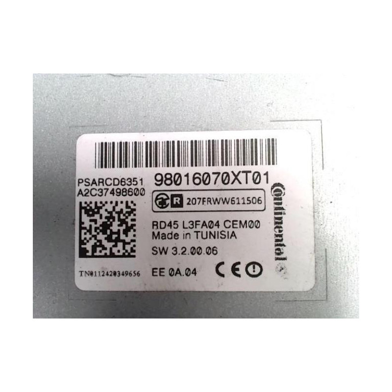 Autoradio CITROEN C3 2 PHASE 1 d’occasion