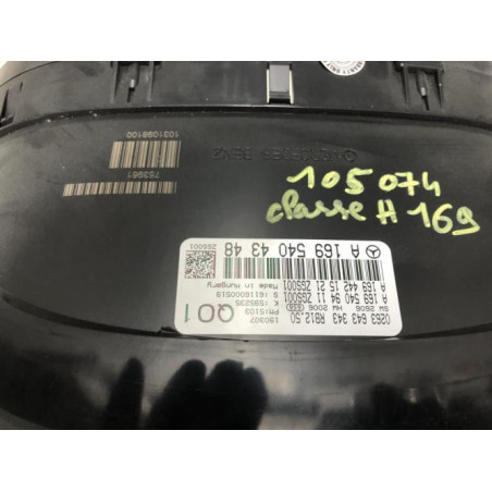 Compteur MERCEDES CLASSE A 169 PHASE 1 d’occasion