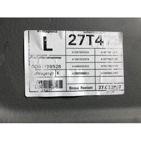 Leve vitre mecanique arriere gauche MERCEDES CLASSE A 169 PHASE 1 d’occasion