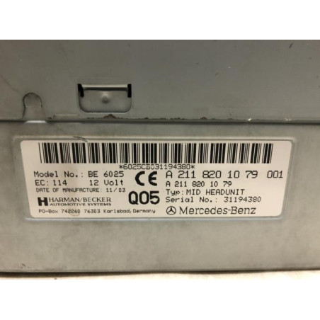 Autoradio d'origine MERCEDES CLASSE CLS 219 PHASE 1 d’occasion