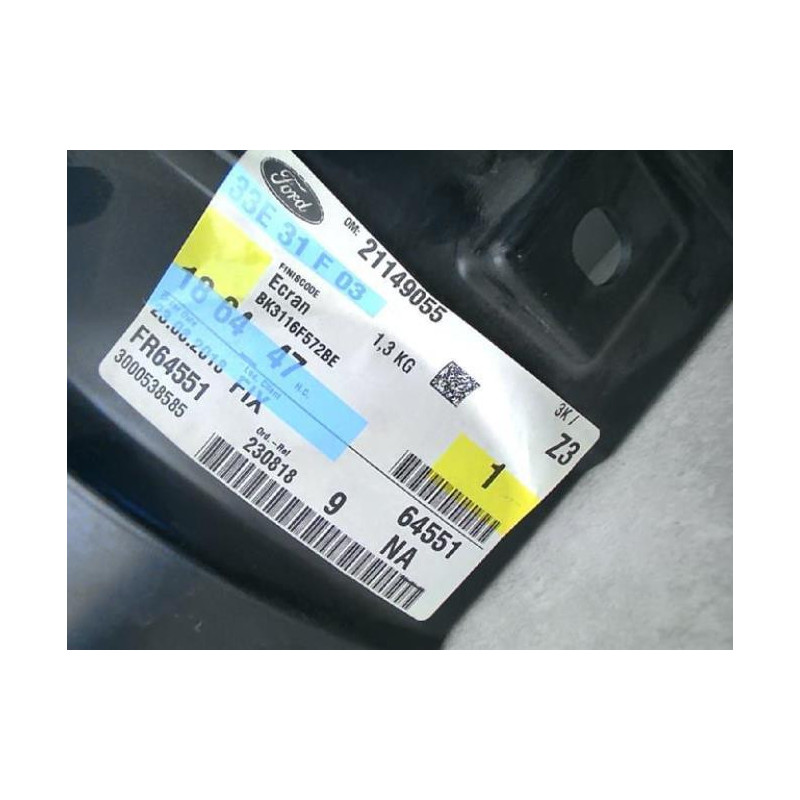 Pare boue avant droit FORD TRANSIT 5 PHASE 1 d’occasion