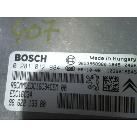 Calculateur moteur PEUGEOT 407 PHASE 1 d’occasion