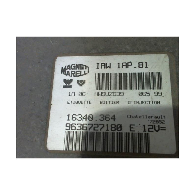 Calculateur moteur CITROEN SAXO PHASE 1 d’occasion
