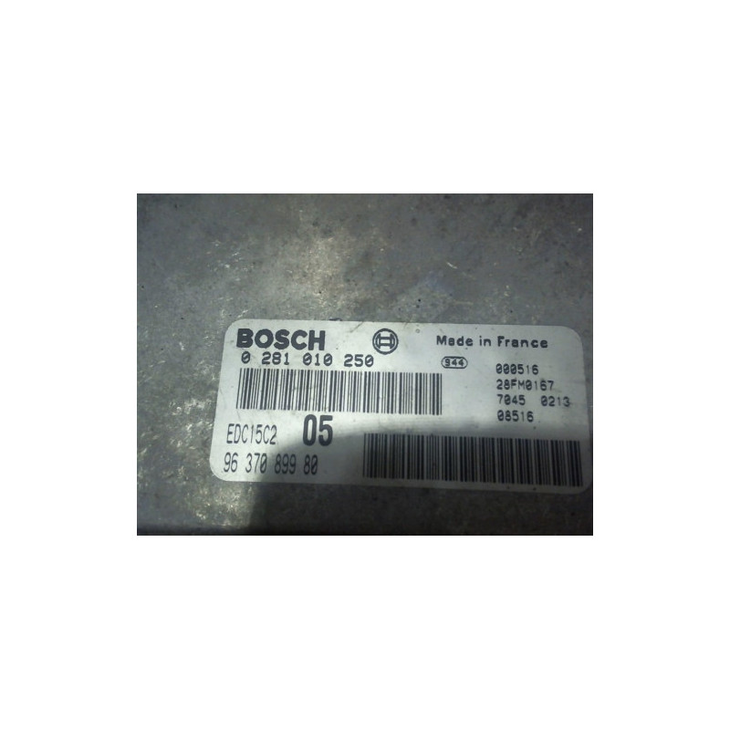 Calculateur moteur PEUGEOT 206 PHASE 1 d’occasion
