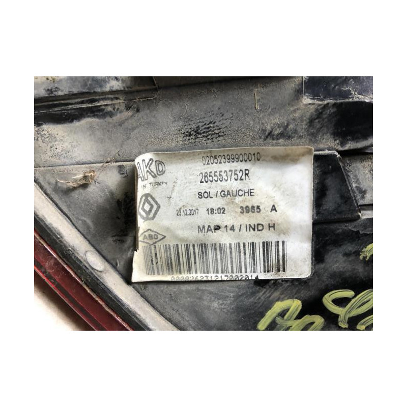 Feu arriere principal gauche (feux) RENAULT CLIO 4 PHASE 2 d’occasion