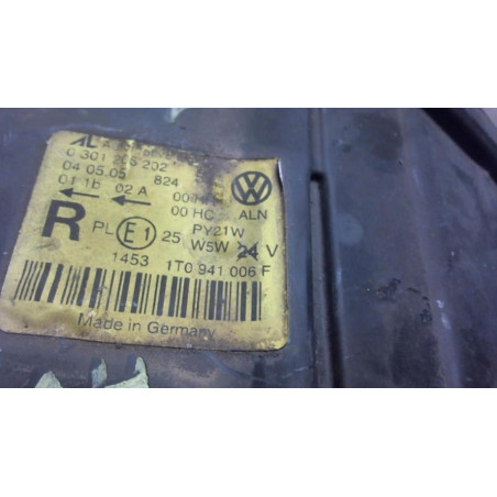 Optique avant principal droit (feux)(phare) VOLKSWAGEN TOURAN 1 PHASE 1 d’occasion
