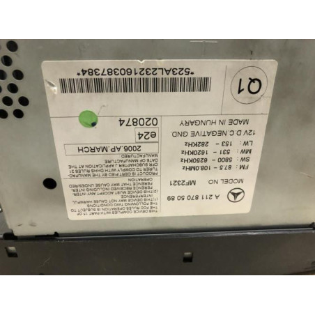 Autoradio d'origine MERCEDES CLASSE E 211 PHASE 1 d’occasion