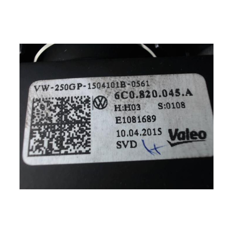 Commande chauffage VOLKSWAGEN POLO 5 PHASE 2 d’occasion