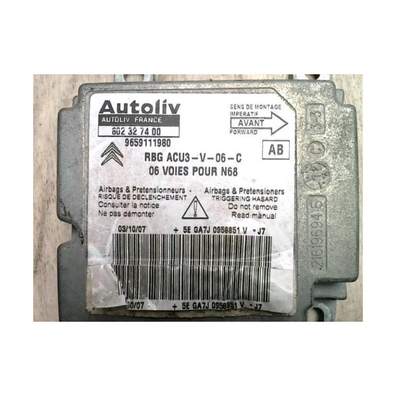Boitier air bag CITROEN XSARA PICASSO PHASE 2 d’occasion