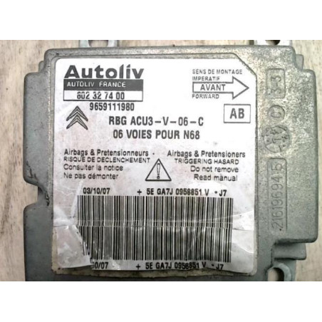 Boitier air bag CITROEN XSARA PICASSO PHASE 2 d’occasion