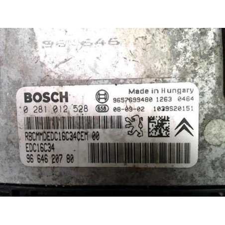 Calculateur moteur PEUGEOT 206 PHASE 2 d’occasion