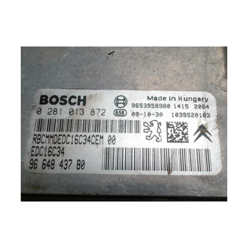 Calculateur moteur CITROEN C3 2 PHASE 1 d’occasion