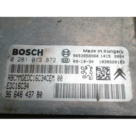 Calculateur moteur CITROEN C3 2 PHASE 1 d’occasion