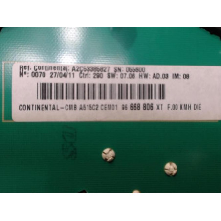 Compteur CITROEN C3 2 PHASE 1 d’occasion