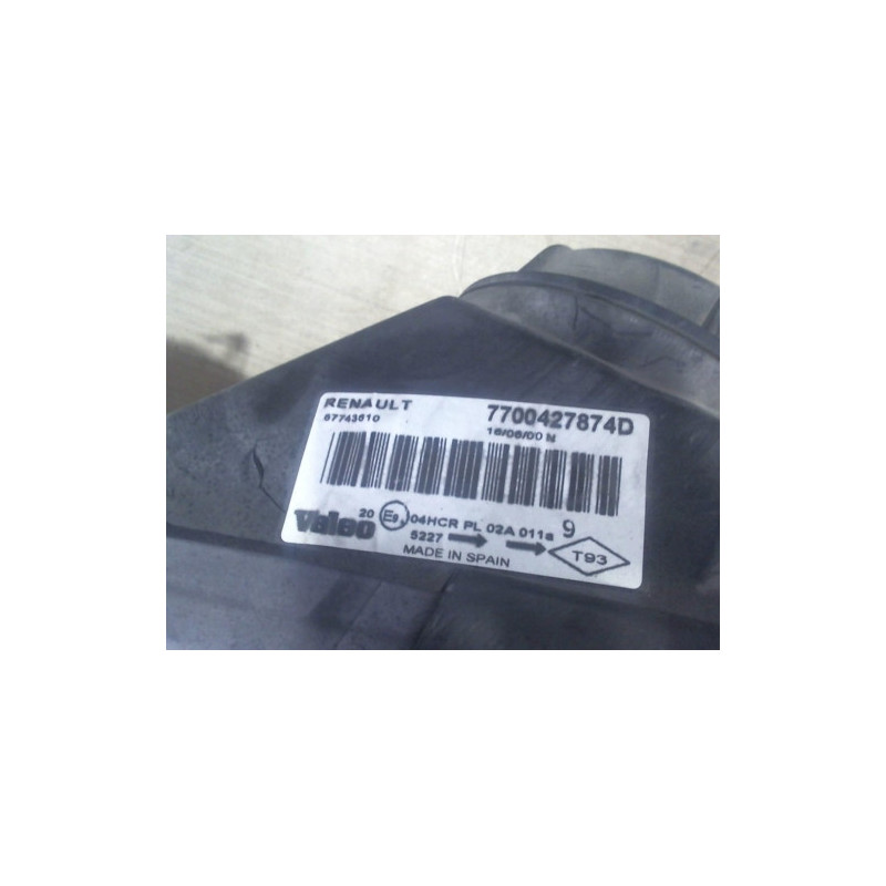 Optique avant principal gauche (feux)(phare) RENAULT MEGANE 1 PHASE 2 d’occasion