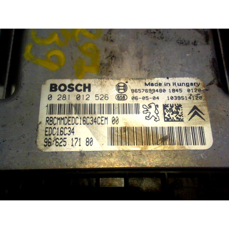Calculateur moteur PEUGEOT 207 PHASE 1 d’occasion