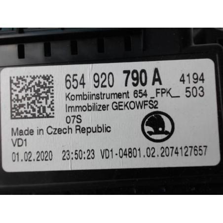 Compteur SKODA SCALA d’occasion