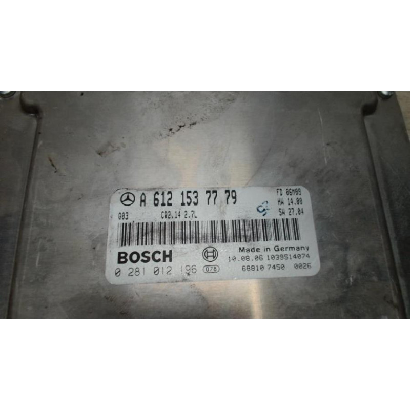 Calculateur moteur MERCEDES CLASSE C 203 PHASE 1 d’occasion
