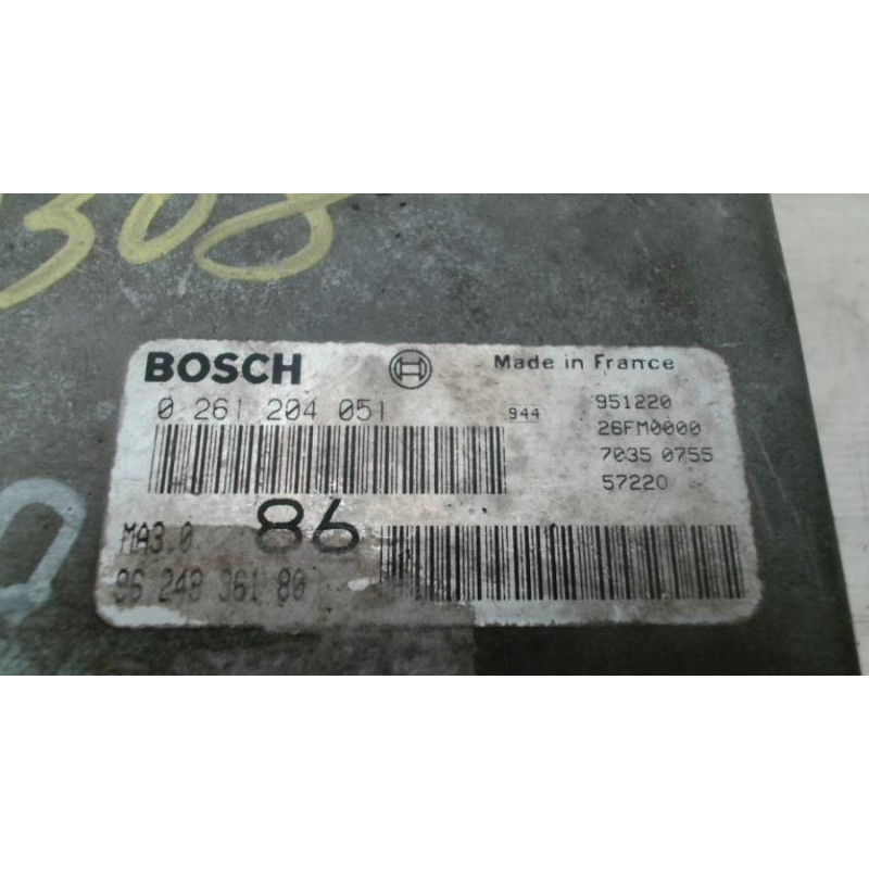 Calculateur moteur PEUGEOT 106 PHASE 1 d’occasion