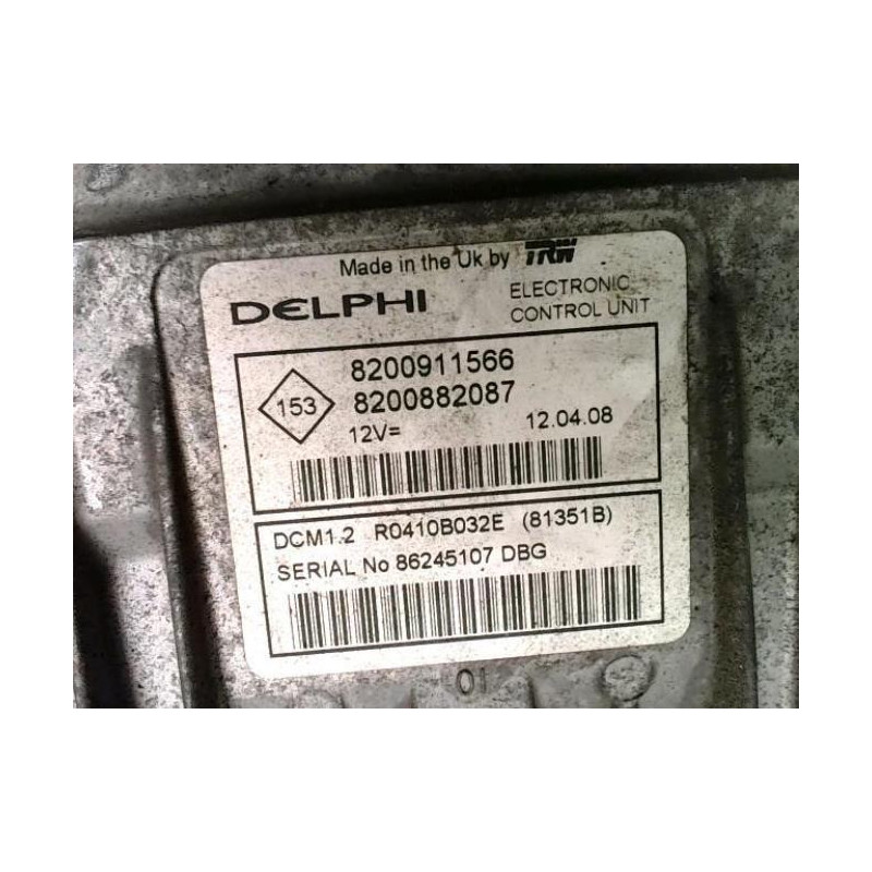 Calculateur moteur RENAULT TWINGO 2 PHASE 1 d’occasion