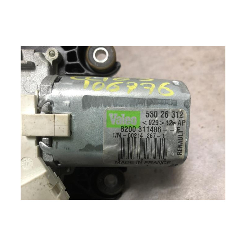 Moteur essuie glace arriere RENAULT CLIO 3 PHASE 2 d’occasion