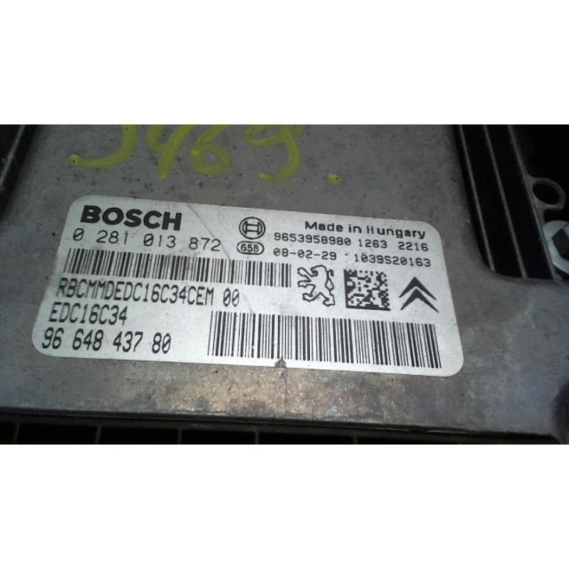 Calculateur moteur PEUGEOT 207 PHASE 1 d’occasion