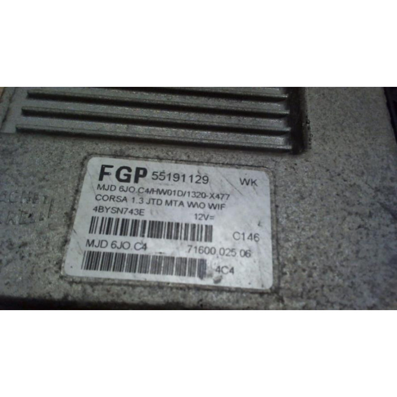Calculateur moteur OPEL CORSA C PHASE 2 d’occasion