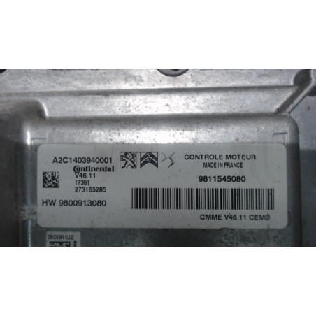 Calculateur moteur PEUGEOT 208 1 PHASE 2 d’occasion