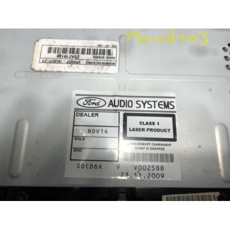 Autoradio d'origine FORD MONDEO 3 PHASE 1 d’occasion