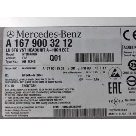 Autoradio d'origine MERCEDES CLASSE A 177 d’occasion