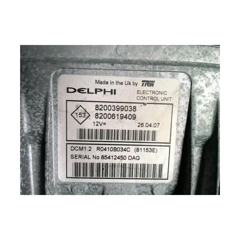 Calculateur moteur RENAULT CLIO 3 PHASE 1 d’occasion