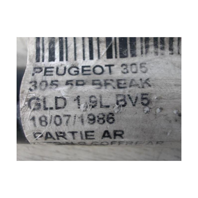 Verin de coffre PEUGEOT 305 PHASE 2 BREAK d’occasion