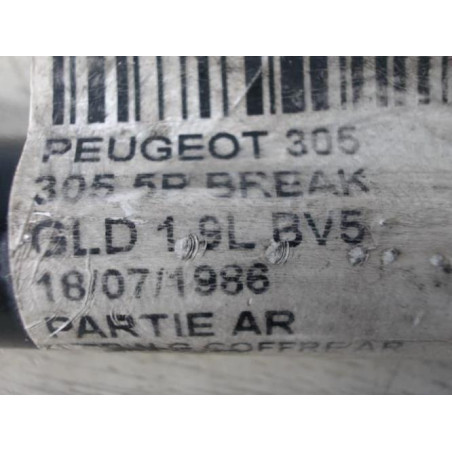 Verin de coffre PEUGEOT 305 PHASE 2 BREAK d’occasion
