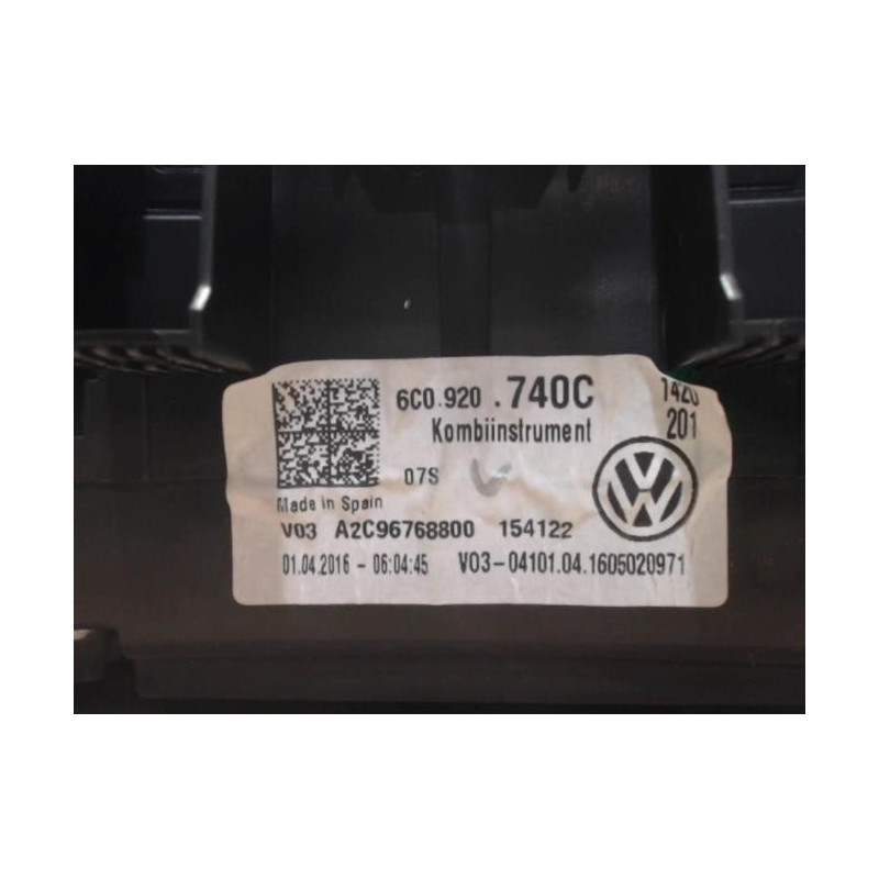 Compteur VOLKSWAGEN POLO 5 PHASE 2 d’occasion