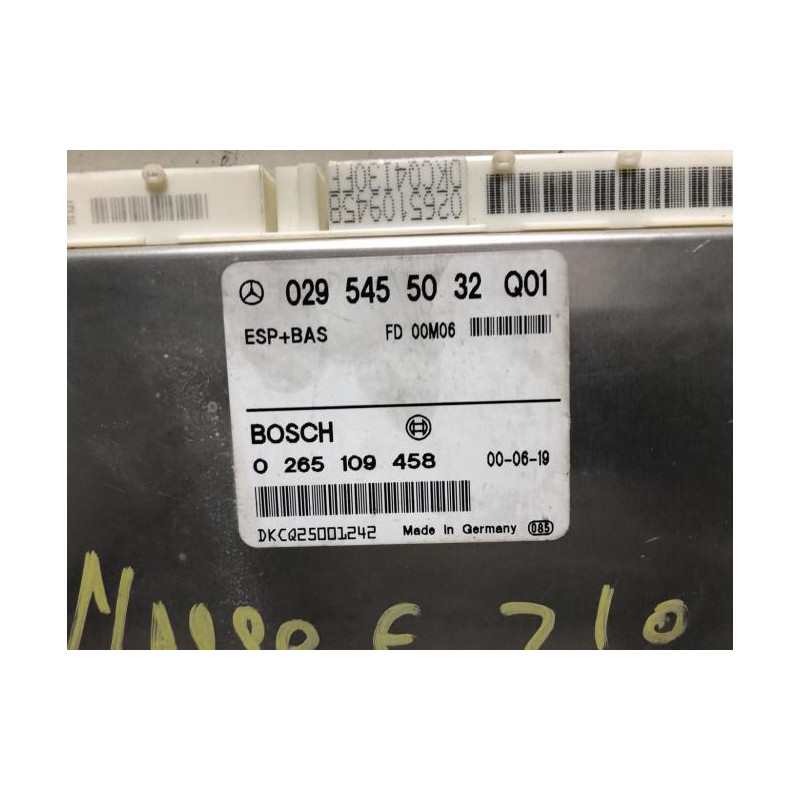Calculateur boitier electronique ESP/ABS MERCEDES CLASSE E 210 PHASE 2 d’occasion