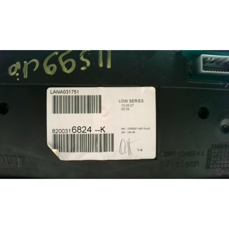 Compteur RENAULT CLIO 3 PHASE 1 d’occasion