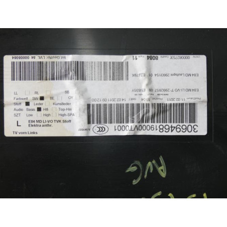 Panneau de porte avant gauche BMW X1 E84 PHASE 1 d’occasion