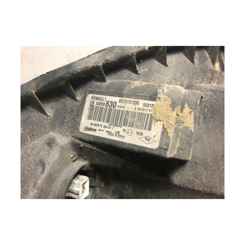Optique avant principal droit (feux)(phare) RENAULT TRAFIC 2 PHASE 2 d’occasion