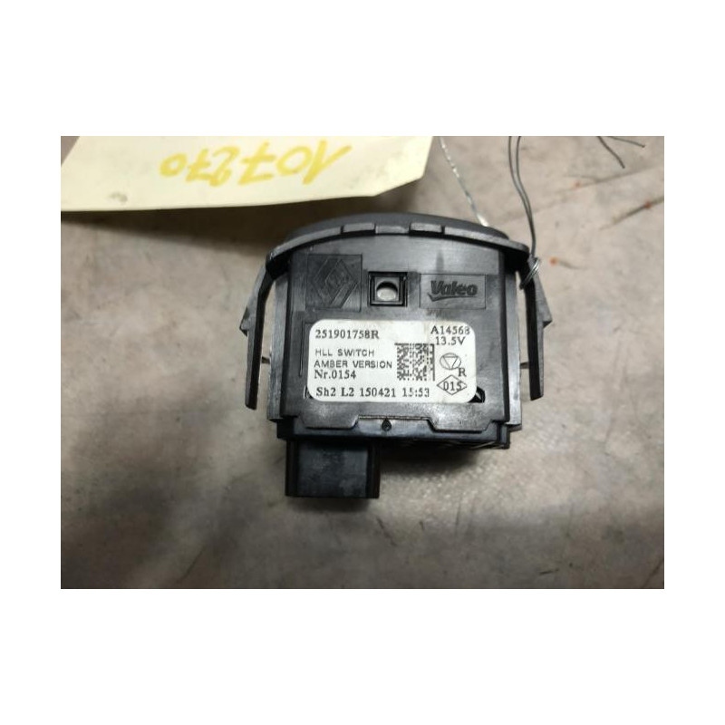 Commande de reglage hauteur de phare RENAULT TWINGO 3 PHASE 1 d’occasion