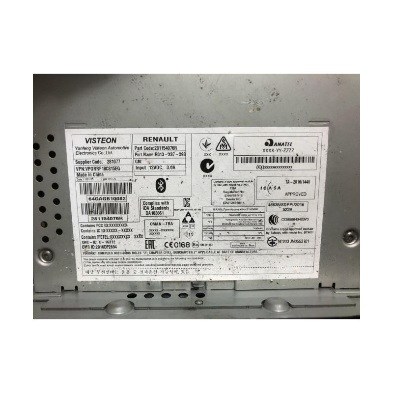 Autoradio d'origine RENAULT CLIO 4 PHASE 2 d’occasion