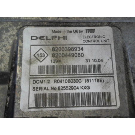 Calculateur moteur RENAULT MODUS PHASE 1 d’occasion