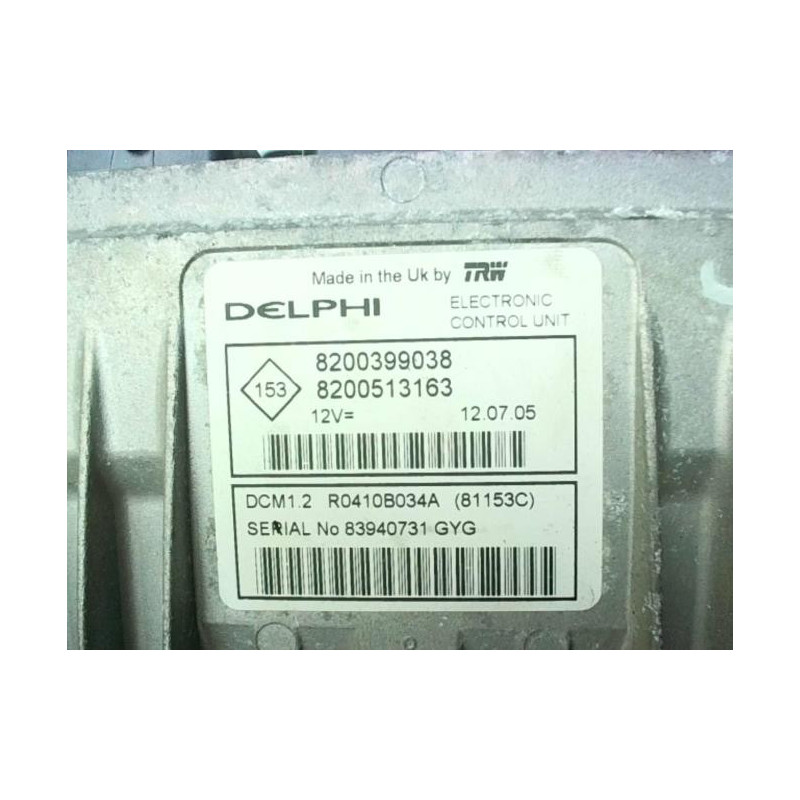 Calculateur RENAULT CLIO 3 PHASE 2 d’occasion