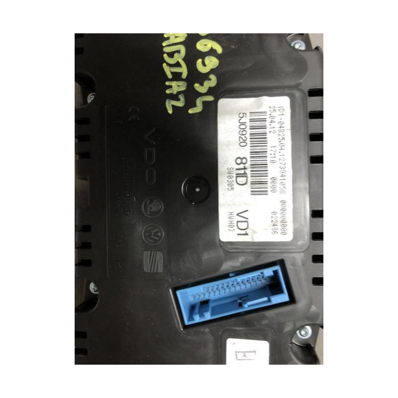 Compteur SKODA FABIA 2 PHASE 2 d’occasion