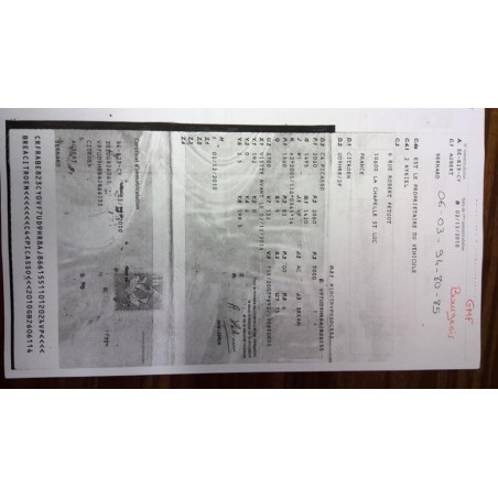 Moulure de pare choc arriere CITROEN C4 PICASSO 1 d’occasion