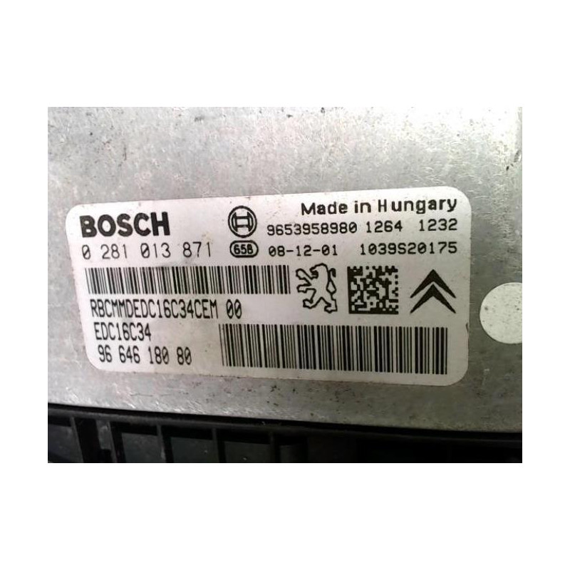 Calculateur moteur CITROEN BERLINGO 2 PHASE 1 d’occasion