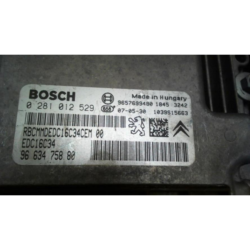 Calculateur moteur PEUGEOT 207 PHASE 1 d’occasion